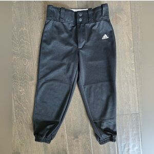 Adidas Kids Black Softball Pants Size Small